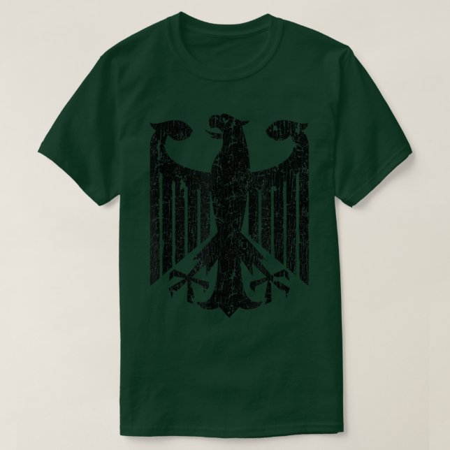 Deutschland Wappen T Shirt Deutsche Wurzeln Stolz  (Design vorne)