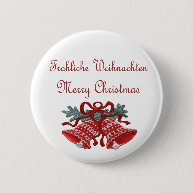 Deutschland-Weihnachtsknopf Button (Vorderseite)