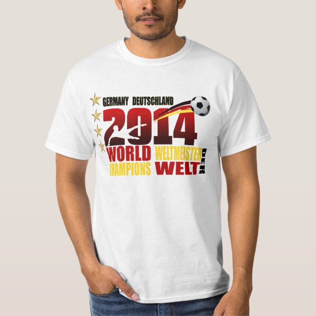 Deutschland-Welt verficht Deutschland Weltmeister T-Shirt (Vorderseite)
