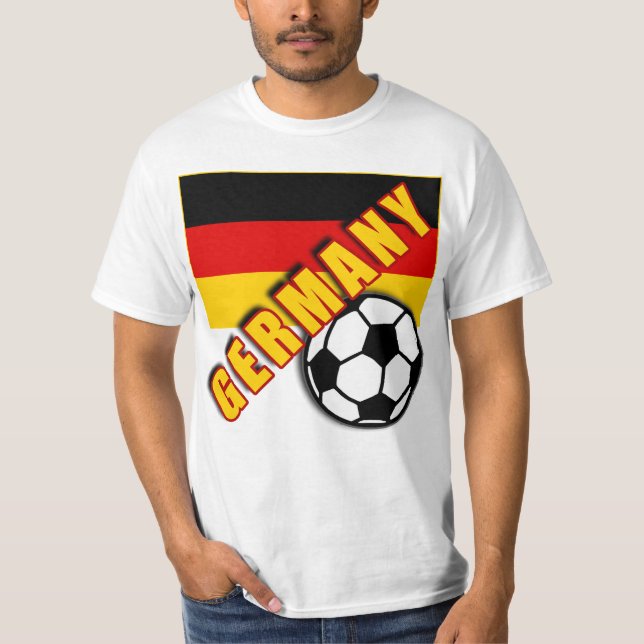 DEUTSCHLAND-WeltFußballfan-T-Shirts T-Shirt (Vorderseite)