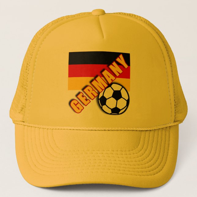 DEUTSCHLAND-WeltFußballfan-T-Shirts Truckerkappe (Vorderseite)
