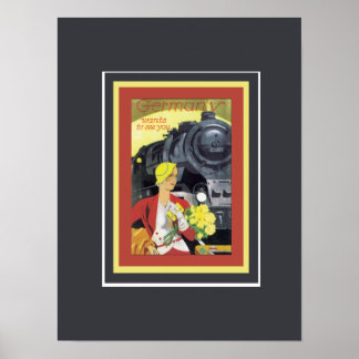 Deutschland will dich Vintag zu sehen Poster