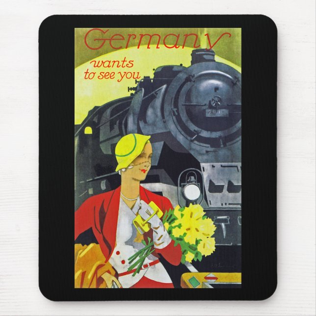 Deutschland Will, Sie zu sehen Mousepad (Vorne)