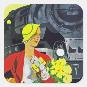 Deutschland Will, Sie zu sehen Quadratischer Aufkleber