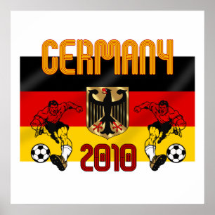 Deutschlandfußballspielergeschenke 2010 poster