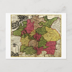 DeutschlandPanoramakarte Deutschland Postkarte
