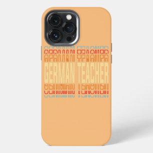 Deutschlehrer Job Titel Vintage iPhone 13 Pro Max Hülle
