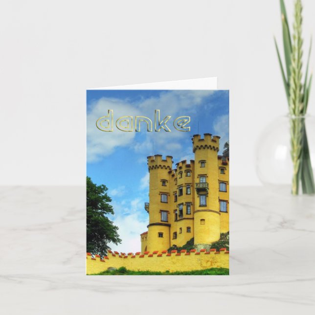 Deutschsprachige Dankeschön-Karte Dankeskarte (Vorderseite)