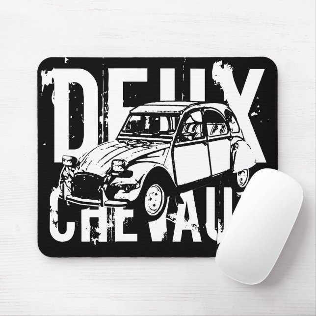 Deux Chevaux-Mauspad Mousepad (Mit Mouse)