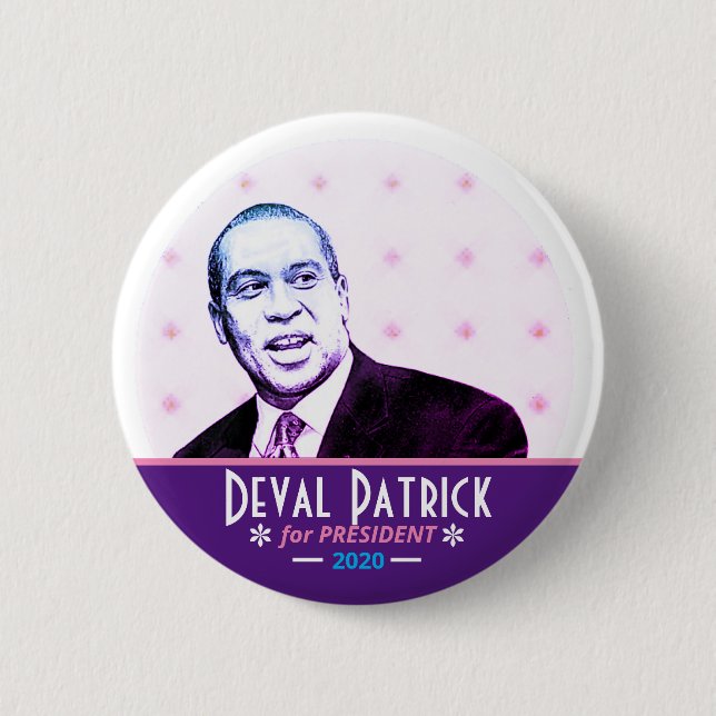 Deval Patrick für Präsident 2020 Button (Vorderseite)