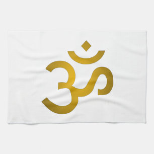 Devanagari Om Geschirrtuch