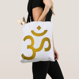 Devanagari om - White