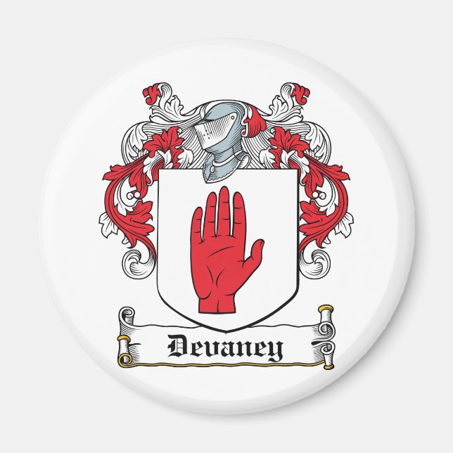 Devaney Familienwappen Magnet (Vorne)