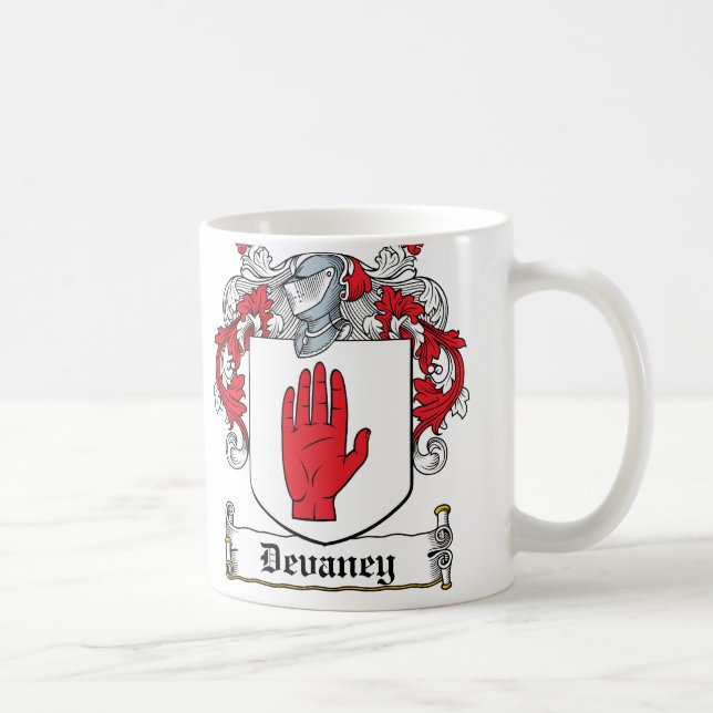 Devaney Familienwappen Tasse (Rechts)