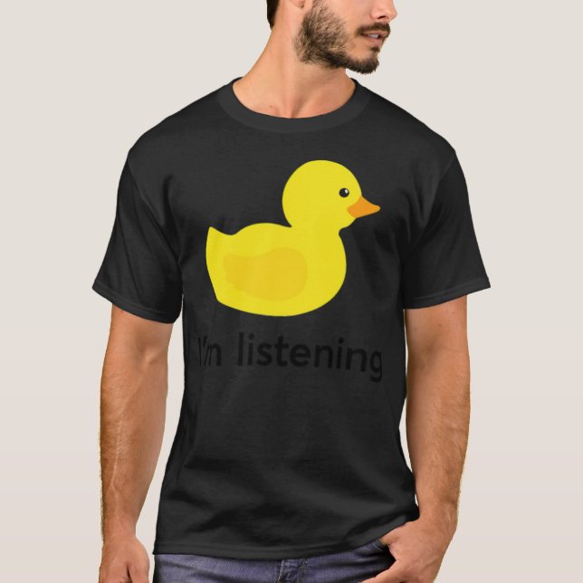 Developer Rubber Duckie Canine Black Labrador T-Shirt (Vorderseite)