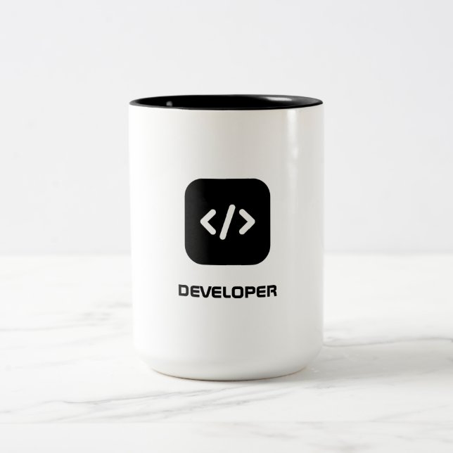 developer zweifarbige tasse (Mittel)