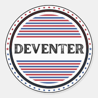 Deventer City Pride Emblem – Niederländische Ident Runder Aufkleber