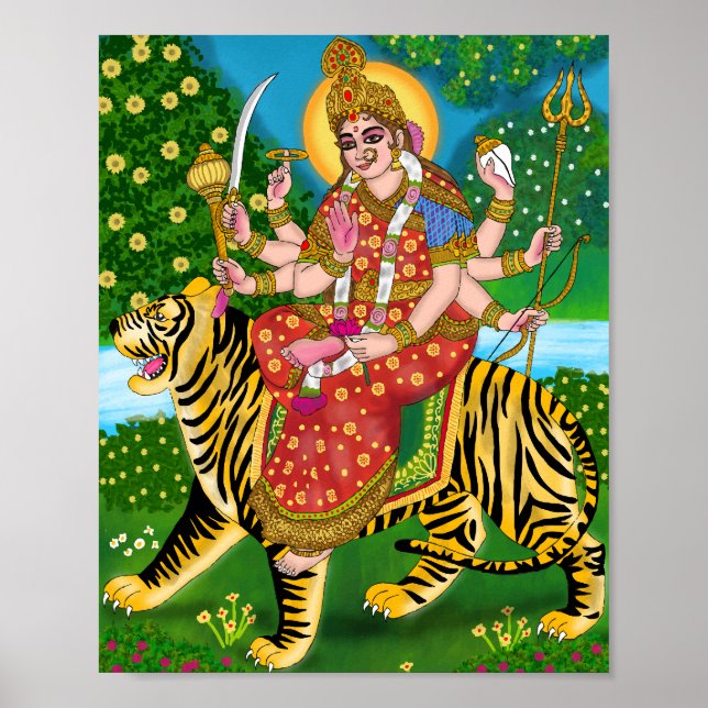 Devi Durga Foto Poster (Vorne)