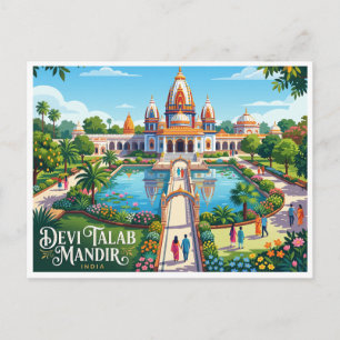 Devi Talab Mandir Jalandhar Indien Postkarte