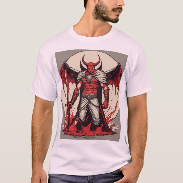 Devil Angel Warrior | T Shirt für Männer (Vorderseite)