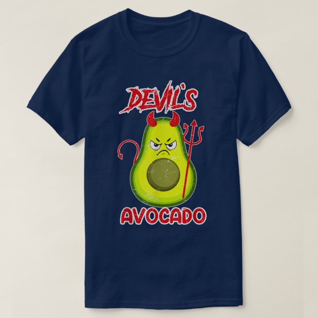 Devil Avocado Devil Satan T-Shirt (Design vorne)