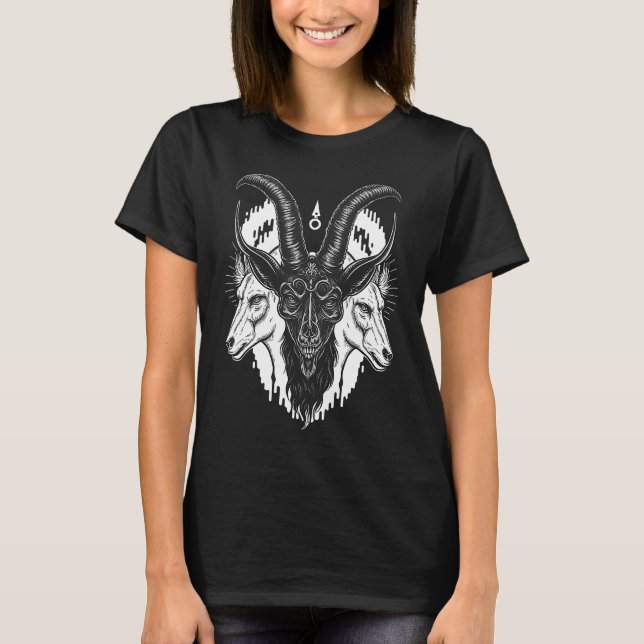 Devil Baphomet  Occult Gothic Demon  2 T-Shirt (Vorderseite)