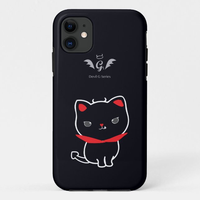 Devil Cat Nikolas Classic Case-Mate iPhone Hülle (Rückseite)