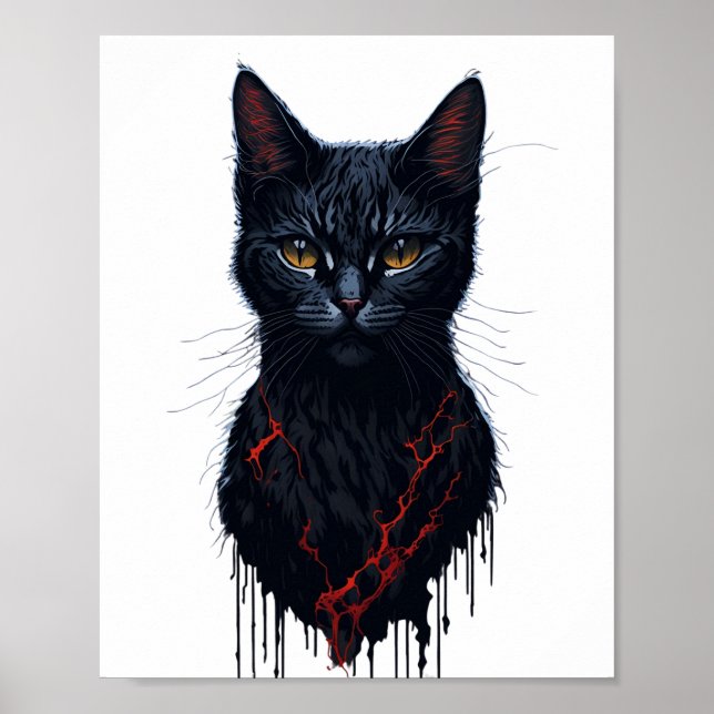 Devil Cat Witchy Poster (Vorne)