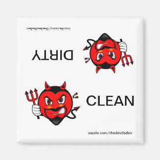 Devil Clean Dirty Geschirrspüler Magnet