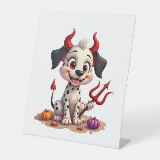 Devil Dalmatiner Mischief Sockelschild