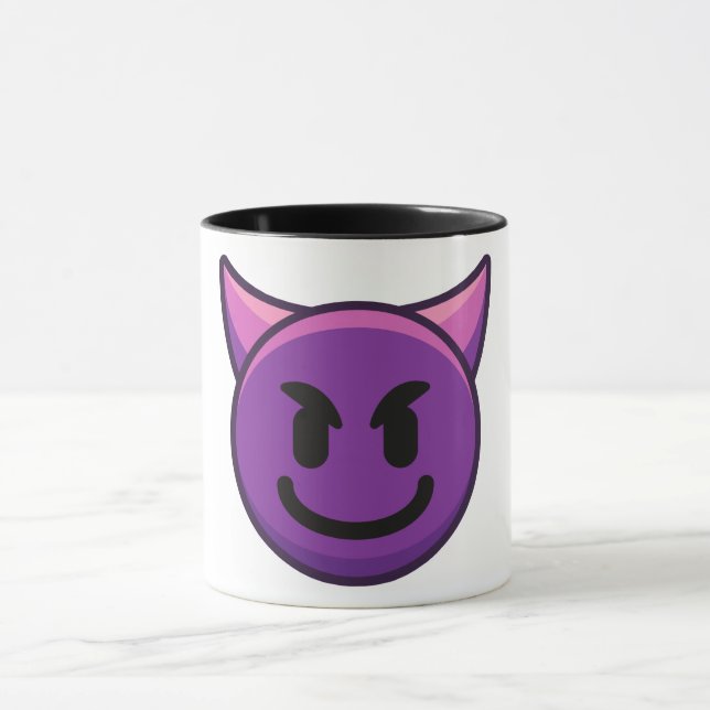 Devil Emoji Pattern Tasse (Zentrum)