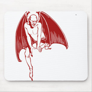Devil Evil Demon Monster Wings Gothic Mousepad
