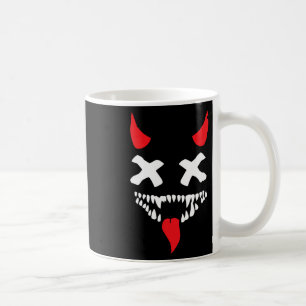 Devil Face Lazy Halloween Kostüm Beängstigende Cre Kaffeetasse
