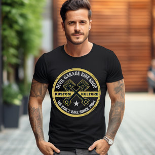 Devil Garage Bike Shop T - Shirt