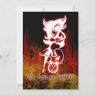 Devil Girl Goth Fantasy Sweet 16 Birthday Einladung