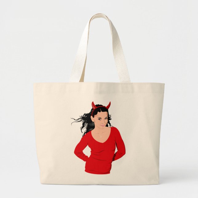 DEVIL GIRL JUMBO STOFFBEUTEL (Vorne)