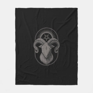 Devil Goat Pentagram Baphomet Satan Occult Satanic Fleecedecke