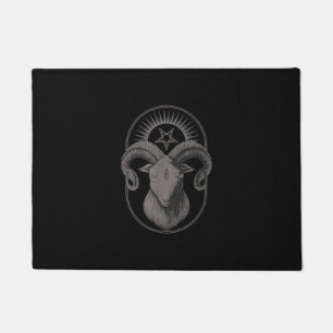 Devil Goat Pentagram Baphomet Satan Occult Satanic Fußmatte