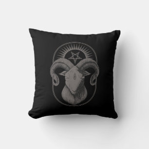 Devil Goat Pentagram Baphomet Satan Occult Satanic Kissen