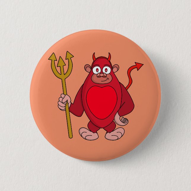 Devil Gorilla Button (Vorderseite)
