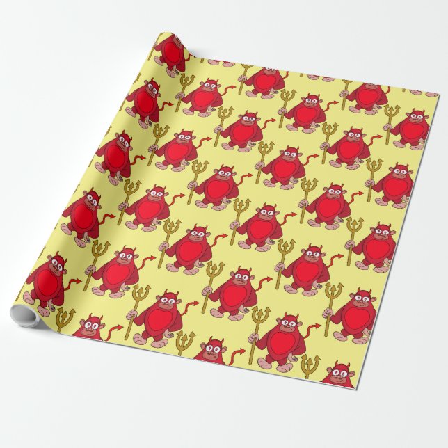 Devil Gorilla Geschenkpapier (Ungerollt)
