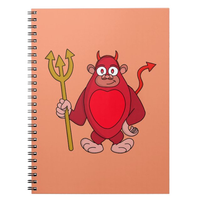 Devil Gorilla Notizblock (Vorderseite)