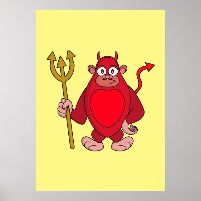 Devil Gorilla Poster (Vorne)