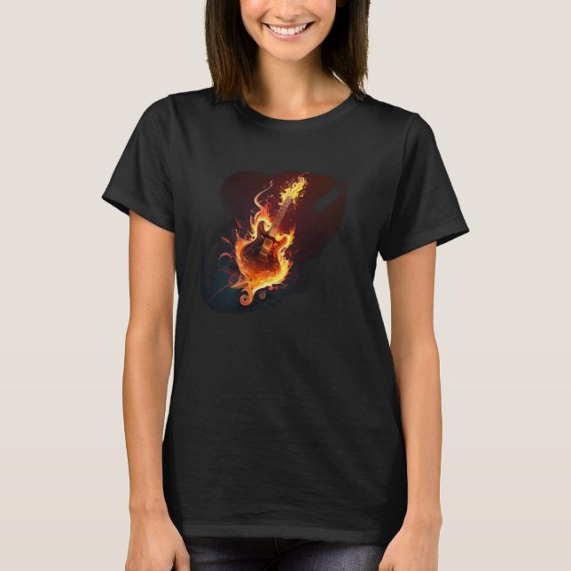 Devil Guitar for Rock n Roll T-Shirt (Vorderseite)