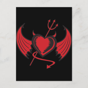 Devil Heart Postkarte