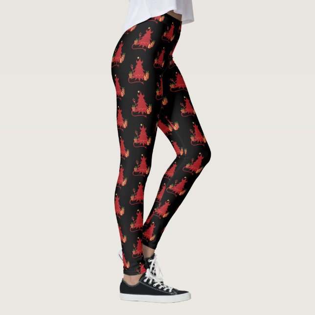 Devil Holiday Tree Leggings (Rechts)