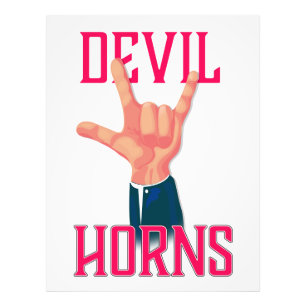 Devil Horns Fotodruck