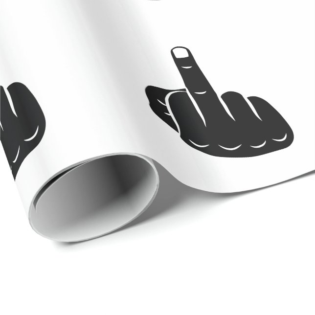 Devil Horns sign language pictogram for rock music Geschenkpapier (Rolleneckpunkt)