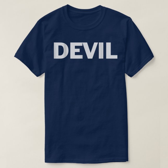 Devil Lazy Halloween Costume Funny T 1752 T-Shirt (Design vorne)