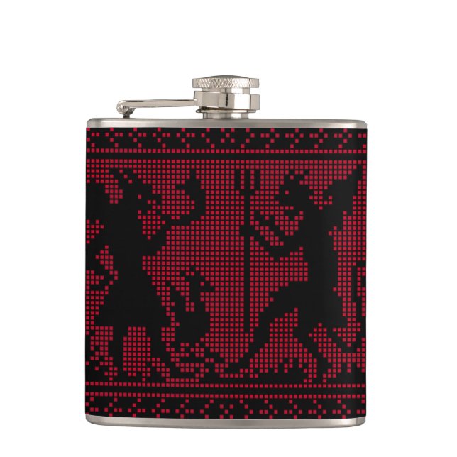 Devil Pattern Flachmann (Vorderseite)